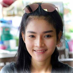 Beautiful Thai woman smiling
